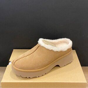 UGG Women's New Heights Cozy Chestnut Clog Shoes Flats Boots Bootie NEW